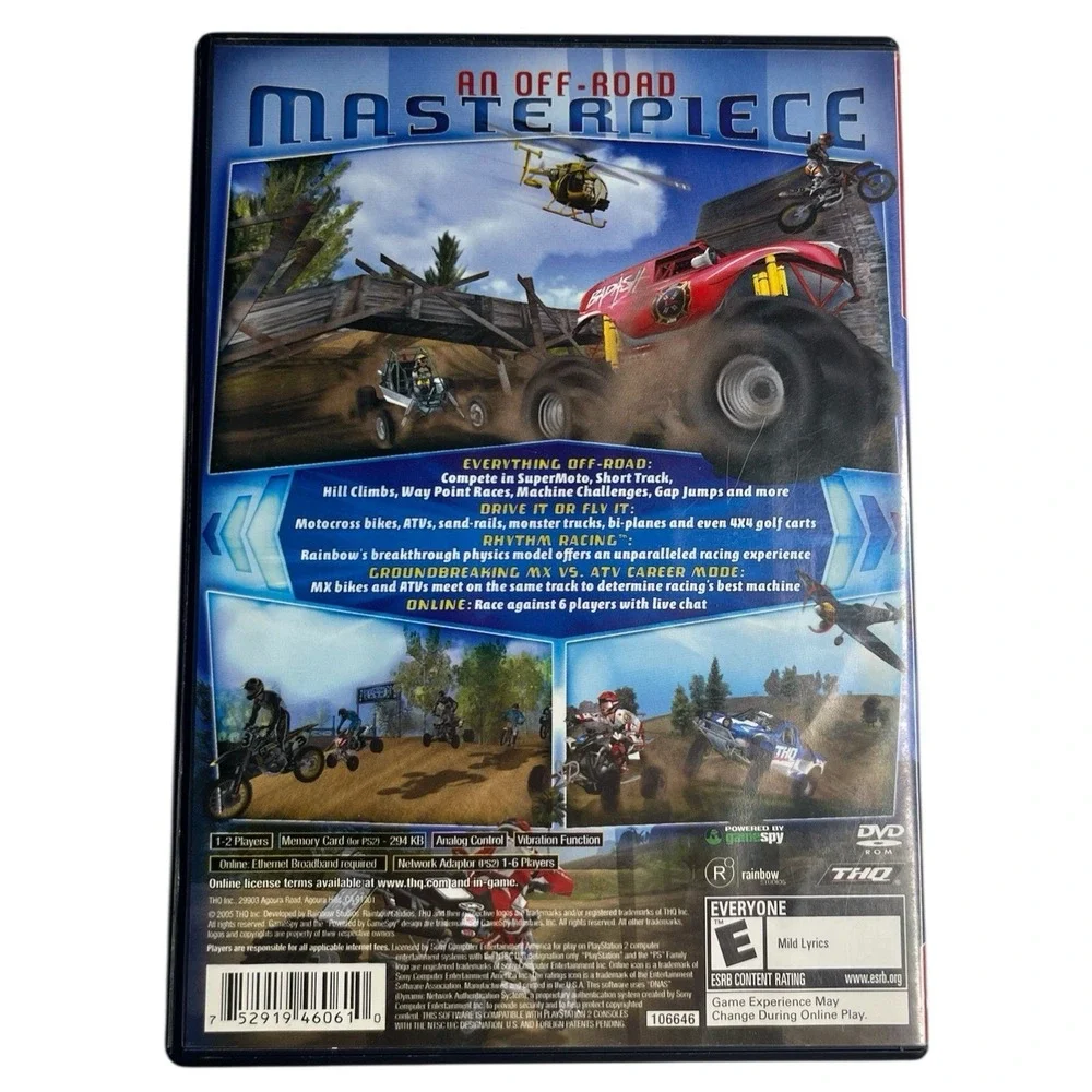 ATV Offroad Fury 2 MX Vs ATV PS2 PlayStation 2 Video Game Bundle Lot of 2